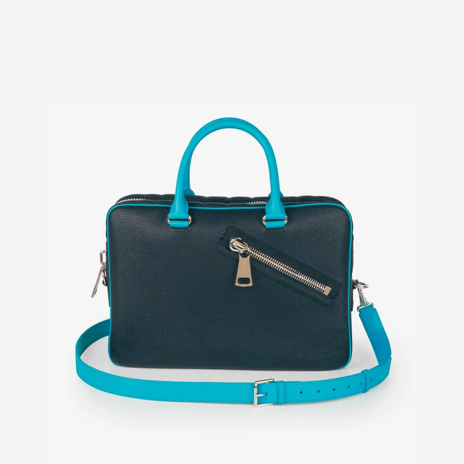 Bombay S Bicolor Zip Leather bag - Pinel et Pinel