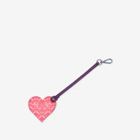 Love Me Coated canvas Key ring - Pinel et Pinel