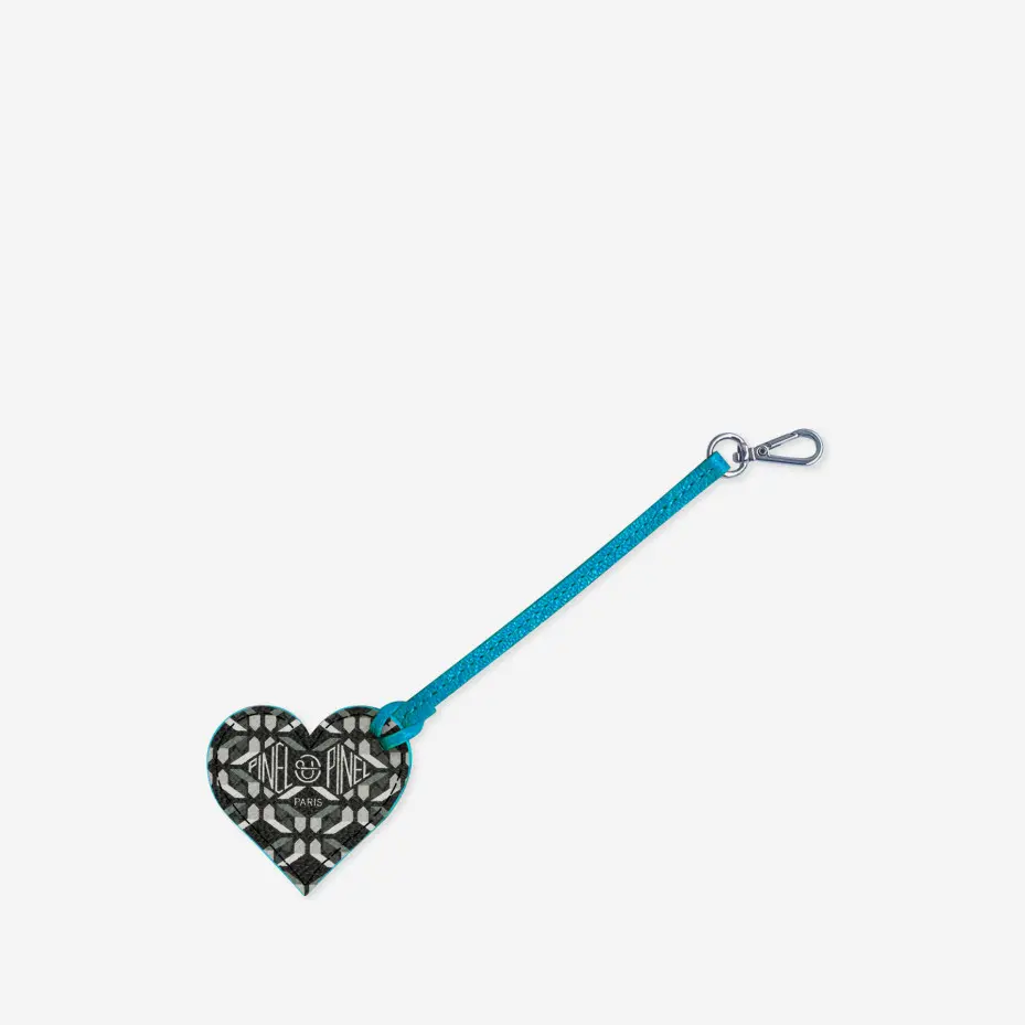 Love Me Coated canvas Key ring - Pinel et Pinel