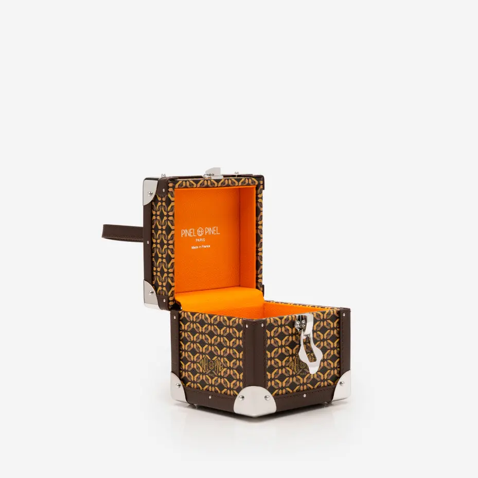 Mini Kube Coated canvas Handbag - Pinel et Pinel