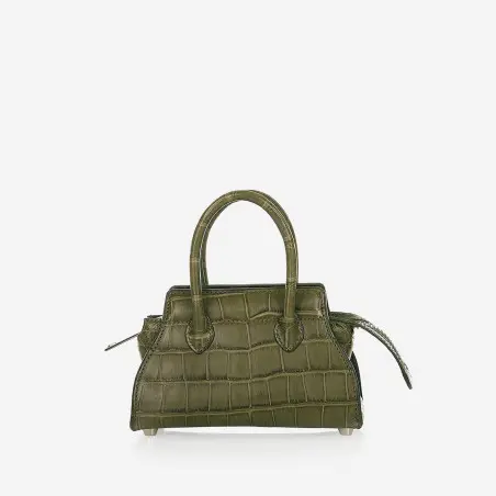 Mini Kube Taurillon leather Handbag